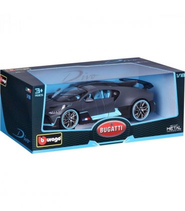 Burago 1:18 Bugatti Divo Flat Dark Grey Die Cast