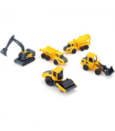 Maisto Mini Working Machines VOLVO CONSTUCTION 5 PACK – Incredibly Detailed Die-Cast Replica Collectible Model