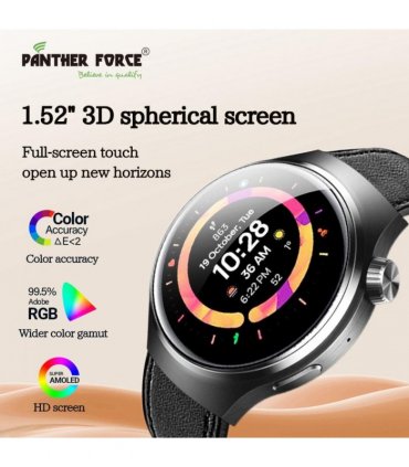 Panther Force 1.52" 3D Spherical Screen SmartWatch