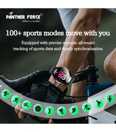 Panther Force 1.52" 3D Spherical Screen SmartWatch