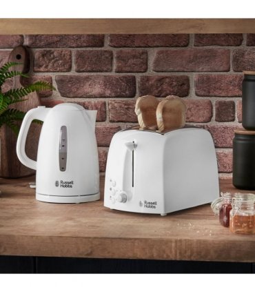 Russell Hobbs Texture 2 Slice Toaster White