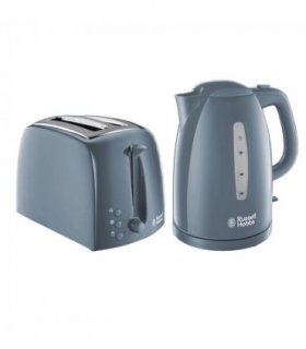 Russell Hobbs Textures Plastic Kettle 1.7 L 3000 W - Grey 21274