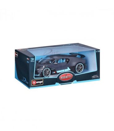 Burago 1:18 Scale Model Car 18-11045 - Bugatti Divo - Grey/Blue
