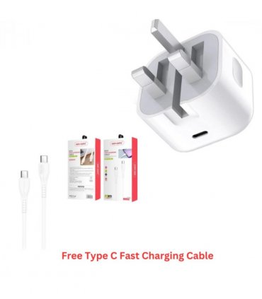 Ven-Dens 20w Fast Charger With Fast Charging Type C to C Cable Free