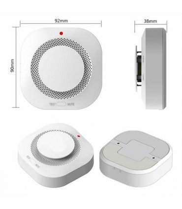 （2 Pack）Smoke Alarm Fire Protection Home Security System Smoke Alarm