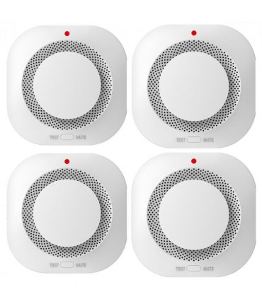 （4 Pack）Smoke Alarm Fire Protection Home Security System Smoke Alarm