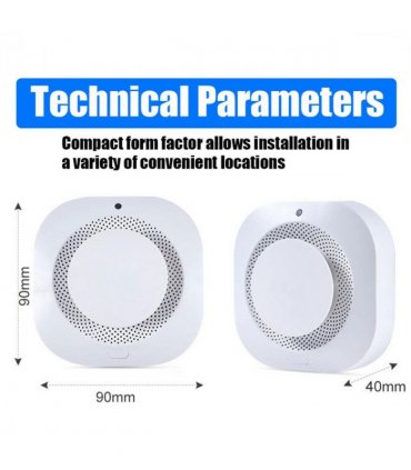 （4 Pack）Smoke Alarm Fire Protection Home Security System Smoke Alarm