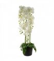 110cm Large White Orchid Plant - Artifcial - 41 REAL TOUCH flowers