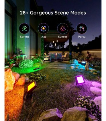 GOVEE RGBICWW LED SMART FLOOD LIGHT 4PCS