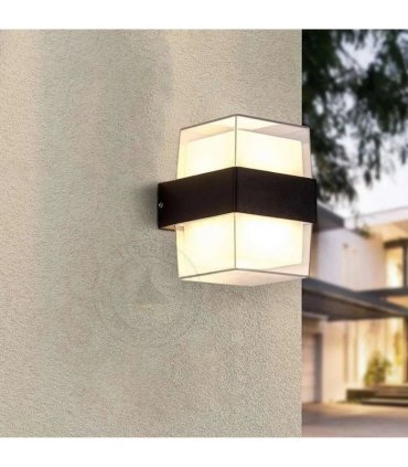 Cuboid Box 12W Up/Down IP54 LED Outdoor Wall Sconce Light~4963