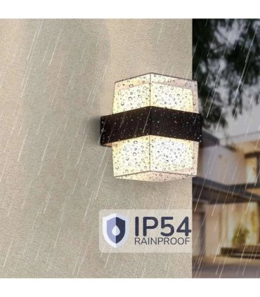 Cuboid Box 12W Up/Down IP54 LED Outdoor Wall Sconce Light~4963