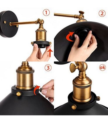 Black Wall Lights Wall Mounted Lamps & Sconces UK ~3150