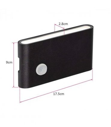 12W LED Motion Sensor Porch Lights | IP54 Outdoor Security~4497
