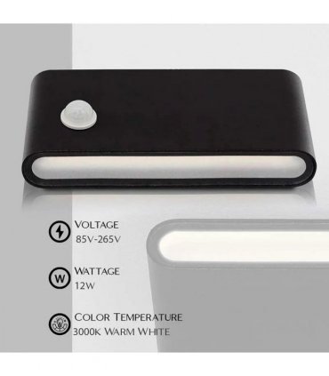 12W LED Motion Sensor Porch Lights | IP54 Outdoor Security~4497