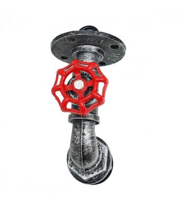 Brushed Silver Industrial Water Pipe Wall Light E27~2883