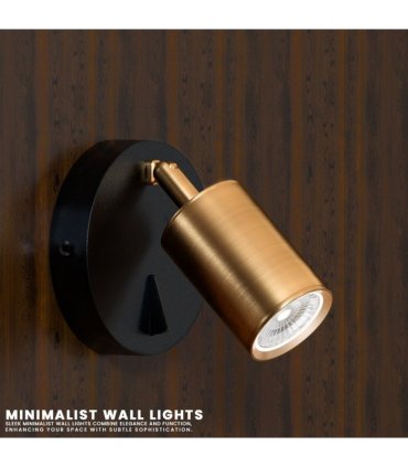 Rotatable GU10 Spotlight Single Head Wall Light with On-Off Switch-5631
