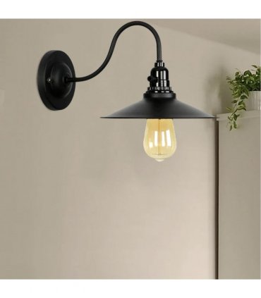 Retro Vintage Light Shade Ceiling Lifting Swan Neck Industrial Wall Lamp Fixture~2674