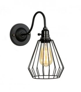 Black Cage wall lights ~2670