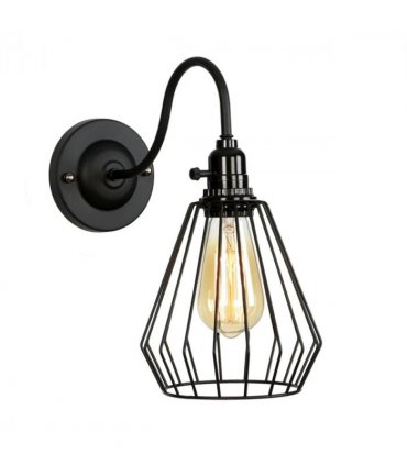 Black Cage wall lights ~2670