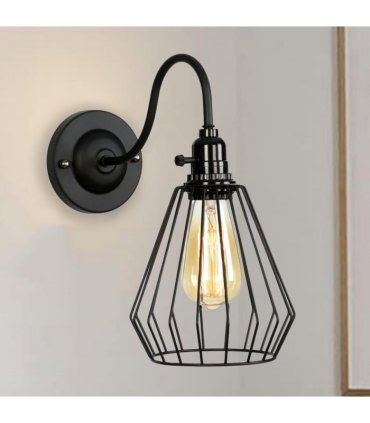 Black Cage wall lights ~2670