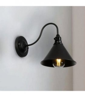 Black Cone Wall Light~2673