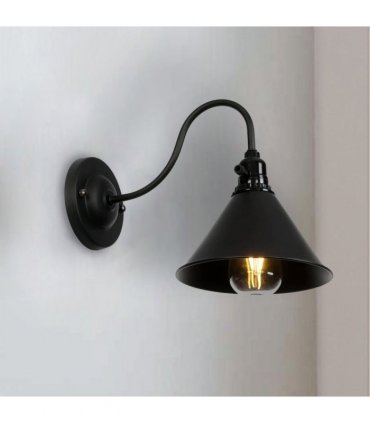 Black Cone Wall Light~2673