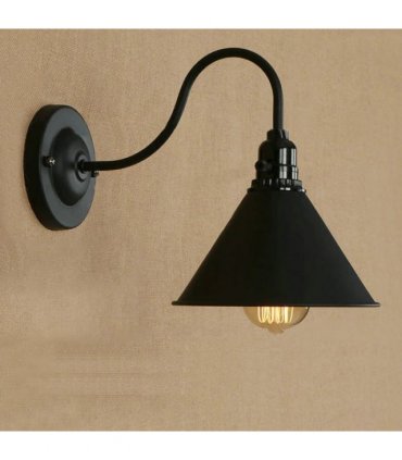 Black Cone Wall Light~2673