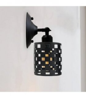Industrial Black Cage Wall light~2568