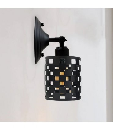 Industrial Black Cage Wall light~2568