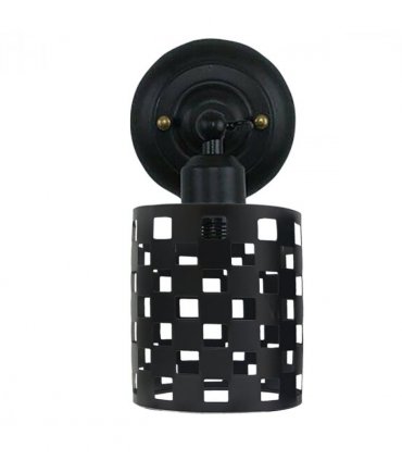 Industrial Black Cage Wall light~2568