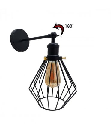 Vintage Industrial Adjustable Retro E27 Metal Wall Lamp~2695