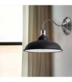 Vintage Black Metal Wall Light  Living Room Retro Industrial Lighting ~1665