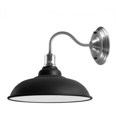 Vintage Black Metal Wall Light  Living Room Retro Industrial Lighting ~1665