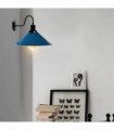 Blue Vintage Retro Industrial Swan Neck Metal Arm E27 Wall Light Lamp~2483
