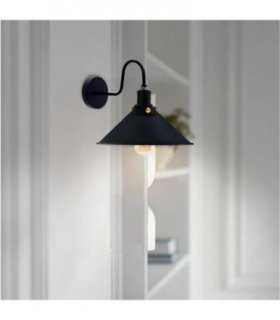 Black Vintage Industrial E27 Wall Sconce with Swan Neck Wall Light  ~2484