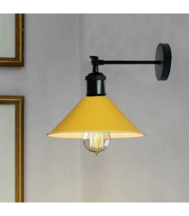 Industrial Yellow Colour Wall Lamp Retro Light Vintage Wall Sconce Lights~2312