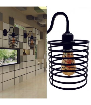 Vintage Industrial E27 Base Wall Lights Sconce Lamp Retro Loft Fixture Porch~2369