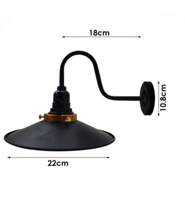Retro Industrial Indoor Metal Lily Cage Wall Light Sconce Vintage Lamp Fittings~2462