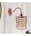 Retro Industrial Wall Sconce Light Plug in Wall Lamp Rose Gold~1564