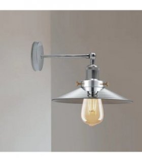Satin Nickel Vintage Industrial E27 Adjustable Metal Sconce Wall Light ~2112