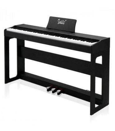 GDP-104 88 Keys Full Weighted Keyboards Digital Piano with Furniture Stand, Power Adapter, Triple Pedals, Headphone, for All Experience Levels Black【Same Model Code: 30505283】