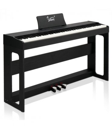 GDP-104 88 Keys Full Weighted Keyboards Digital Piano with Furniture Stand, Power Adapter, Triple Pedals, Headphone, for All Experience Levels Black【Same Model Code: 30505283】