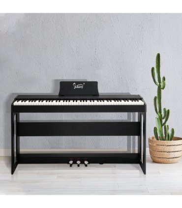 GDP-104 88 Keys Full Weighted Keyboards Digital Piano with Furniture Stand, Power Adapter, Triple Pedals, Headphone, for All Experience Levels Black【Same Model Code: 30505283】