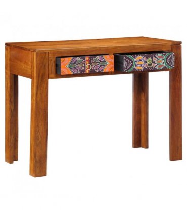 vidaXL Writing Desk with Drawer with Storage Brown 100 x 50 x 75 cm
