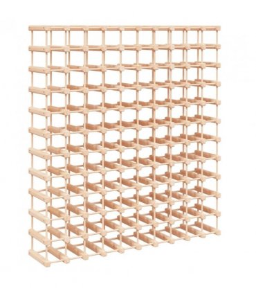 vidaXL Wine Rack for 120 Bottles 112.5x23x123.5 cm Solid Wood Pine