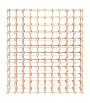 vidaXL Wine Rack for 120 Bottles 112.5x23x123.5 cm Solid Wood Pine