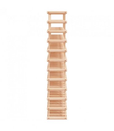 vidaXL Wine Rack for 120 Bottles 112.5x23x123.5 cm Solid Wood Pine