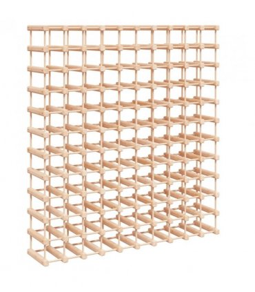vidaXL Wine Rack for 120 Bottles 112.5x23x123.5 cm Solid Wood Pine