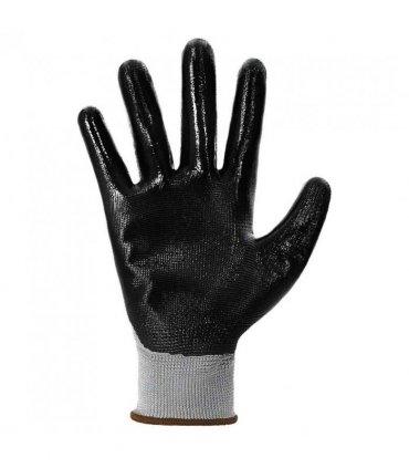 vidaXL Work Gloves 24 pcs Grey and Black 8 / M Polyester