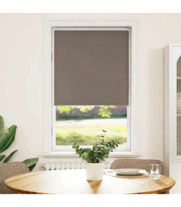 vidaXL Roller Blind Blackout Coffee 70x130 cm Fabric Width 65.7 cm Polyester